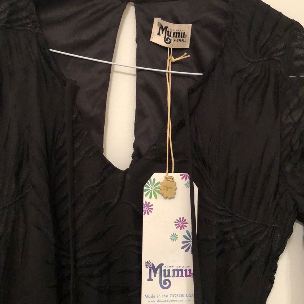 NWT Show Me Your Mumu Black Juliet Maxi Dress XS - Picture 7 of 8